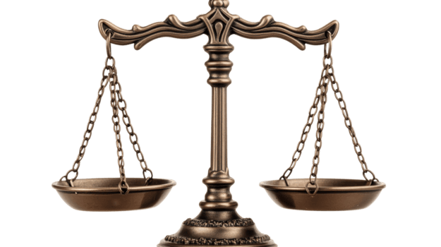 antique balance scale on black backdrop symbol of justice cut out transparent png